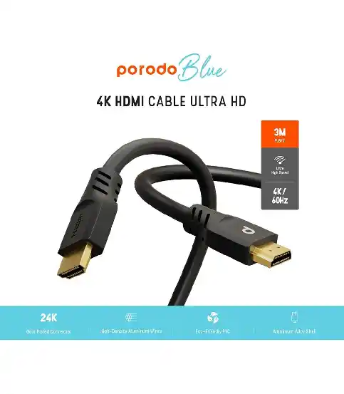 Prodo Blue 4k HDMI Cable Ultra HD - 2 Meter